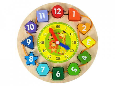 ceas-educativ-din-lemn-sortator-forme-culori-Bebelul [1]
