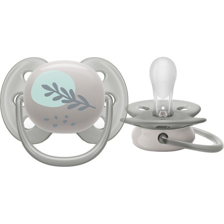 Suzeta PHILIPS AVENT Ultra Soft, 6-18 luni, 2 buc, GRI-Albastru [5]