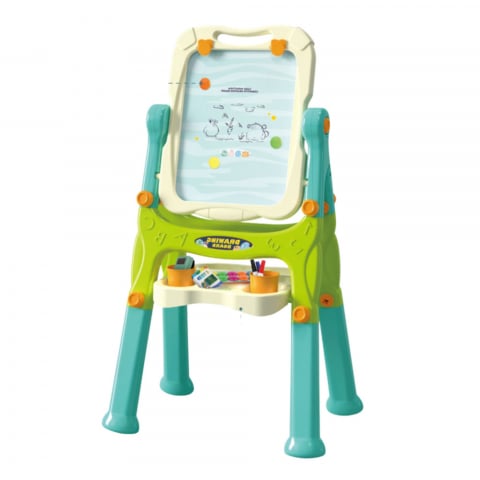 Tabla educativa fata-verso magnetica si creta cu accesorii si raft organizator [3]