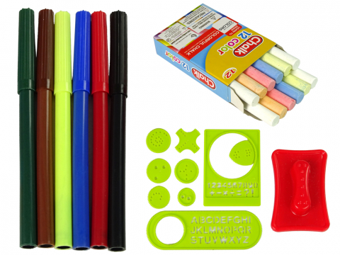 Tabla pliabila 2in1 valiza marker creta copii Bebelul [1]