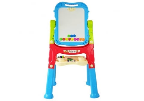tabla-magnetica-copii-dubla-rosie-albastra-accesorii-rotativa-Bebelul [1]