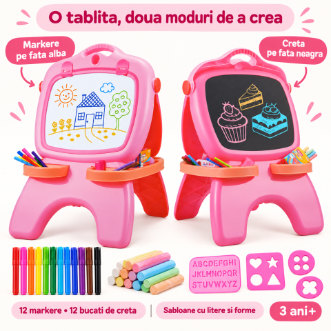 tabla-magnetica-dubla-roz-sabloane-Bebelul [1]