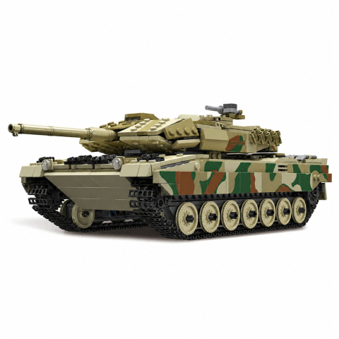 Tanc cu telecomanda Leopard din 1100 piese tip Lego, 8 ani+ [1]