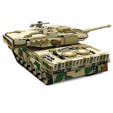 Tanc cu telecomanda Leopard din 1100 piese tip Lego, 8 ani+ [2]