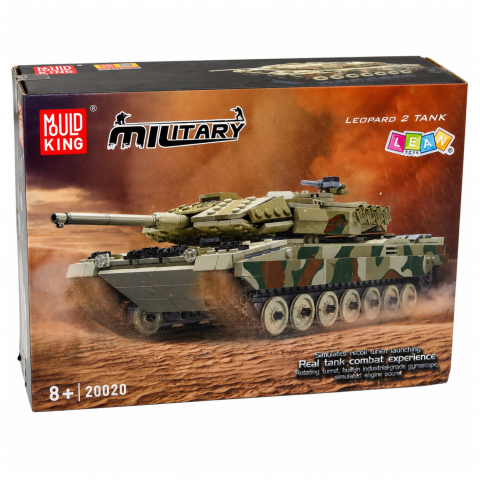Tanc cu telecomanda Leopard din 1100 piese tip Lego, 8 ani+ [5]