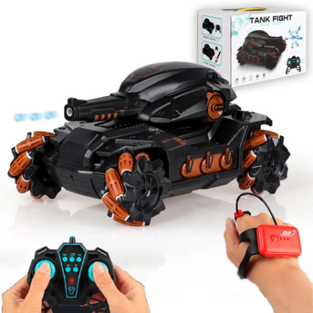 Ofertele momentului - Tanc RC cu gesturi, bile apă și drift – jucărie 14+ Bebelul