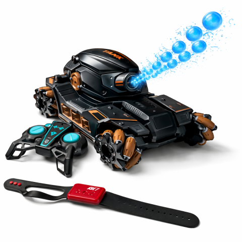 Tanc RC Tank Fight - Water Bomb, 360° si Control Gesturi [7]