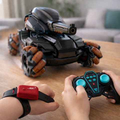 Tanc RC Tank Fight - Water Bomb, 360° si Control Gesturi [5]