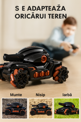 Tanc RC Tank Fight – Water Bomb, 360° si Control Gesturi [5]