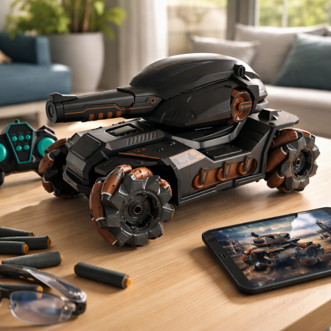 Tanc RC Tank Fight - Water Bomb, 360° si Control Gesturi [2]