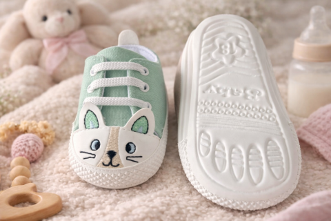 Tenisi bebelusi pisicuta verde talpa alba Leoncino [2]