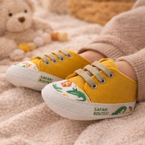 Tenisi galbeni bebe imprimeu safari - Pattini [4]