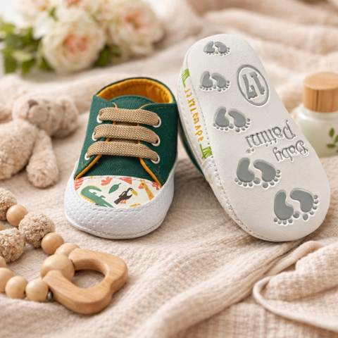 Tenisi verzi bebe imprimeu safari - Patinni [2]