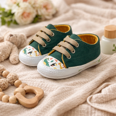 Tenisi - Tenisi verzi bebe imprimeu safari - Patinni