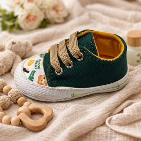 Tenisi verzi bebe imprimeu safari - Patinni [3]
