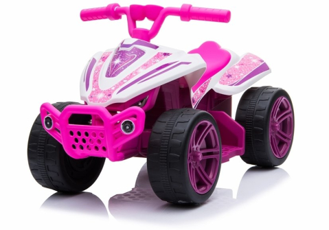 Mini ATV Electric pentru Copii TR1805, Alb-Roz [2]