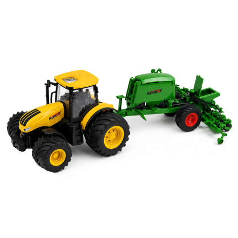 Tractor agricol cu semanatoare si cultivator, lumini si sunete, 1:24, 3 ani+ [1]
