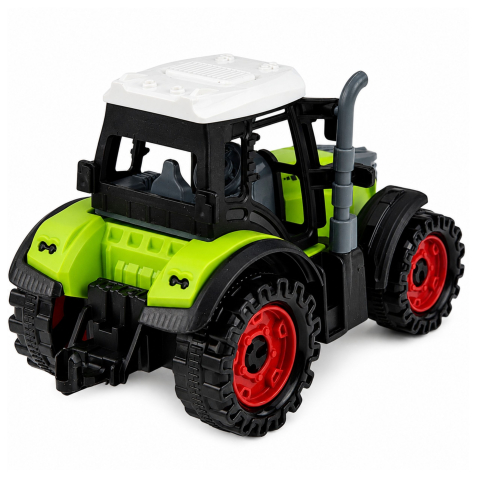 Tractor agricol verde cu roti mari si actionare prin frictiune, 15 cm, 3 ani+ [3]