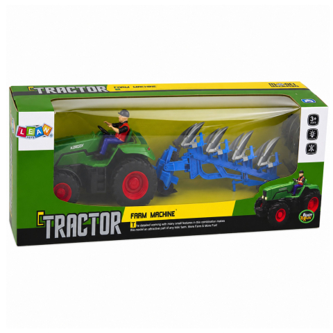 Tractor cu telecomanda cu plug si fermier 1:24, 3 ani+ [5]