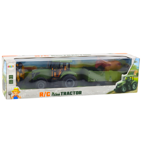 Tractor cu telecomanda cu remorca si cal inclus 48 cm, 8 ani+ [4]