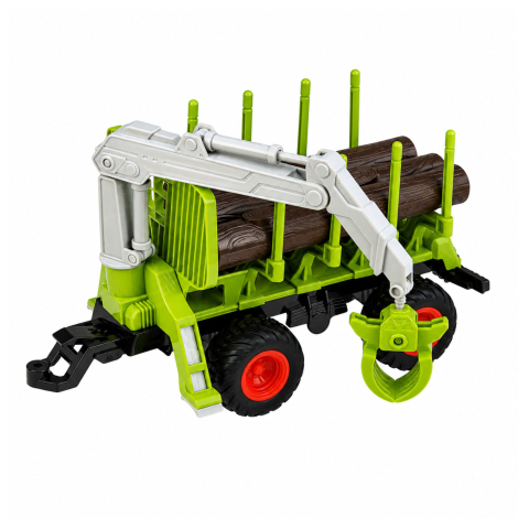 Tractor cu telecomanda, remorca forestiera si busteni 1:24, 3 ani+ [2]
