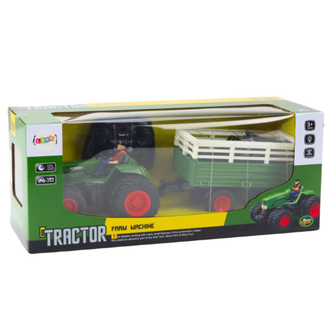 Tractor cu telecomanda, remorca si furci 1:24, 3 ani+ [2]