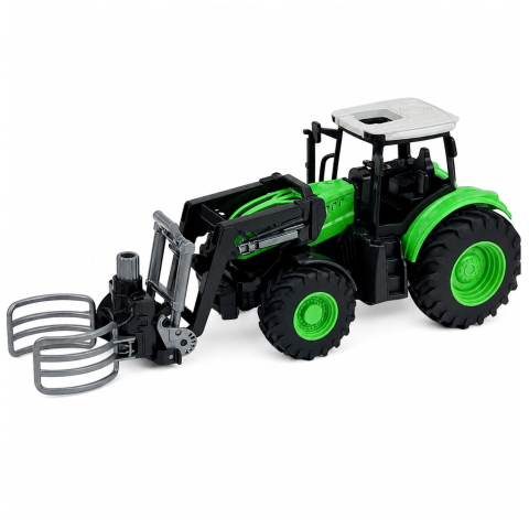 Tractor cu telecomanda si cleste pentru baloti 1:24, 3 ani+ [1]