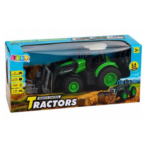 Tractor cu telecomanda si cleste pentru baloti 1:24, 3 ani+ [5]