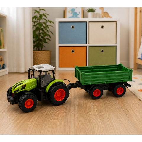 Tractor cu telecomanda si remorca basculanta 1:24, 3 ani+ [2]