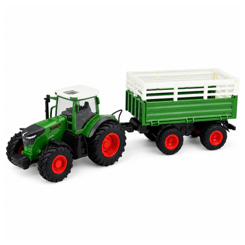 Tractor cu telecomanda si remorca basculanta RC 1:24, 3 ani+ [1]