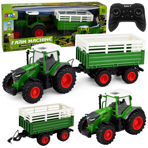 Jucarii cu telecomanda (RC) - Tractor cu telecomanda si remorca basculanta RC 1:24, 3 ani+