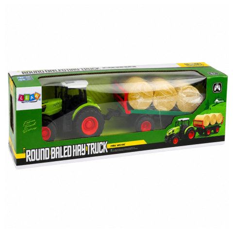 Tractor cu telecomanda si remorca cu baloti de fan 1:24, 3 ani+ [7]