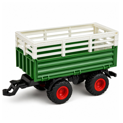 Tractor cu telecomanda si remorca plus figurina vaca 1:24, 3 ani+ [3]