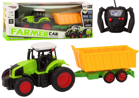 Jucarii cu telecomanda (RC) - Tractor cu telecomanda si remorca RC 1:16, 6 ani+