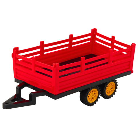Tractor cu telecomanda si remorca Rosu, 3 ani+ [2]