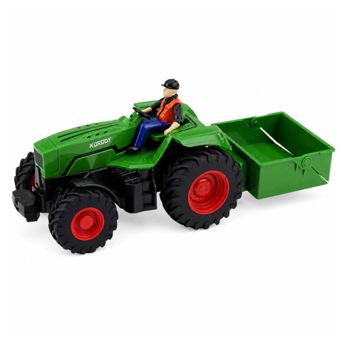 Tractor cu telecomanda si remorca tip box Farmer 1:24, 3 ani+ [1]