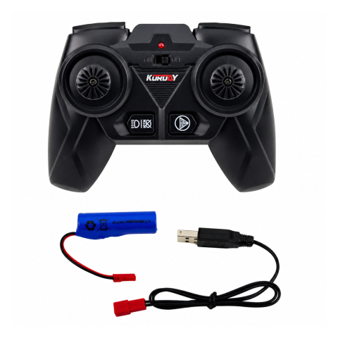 Tractor cu telecomanda si tavelug RC Lumini Rosu 1:24, 3 ani+ [5]