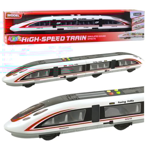 Trenulete - Tren de Pasageri Express cu Usi Care se Deschid, Lumini si Sunete