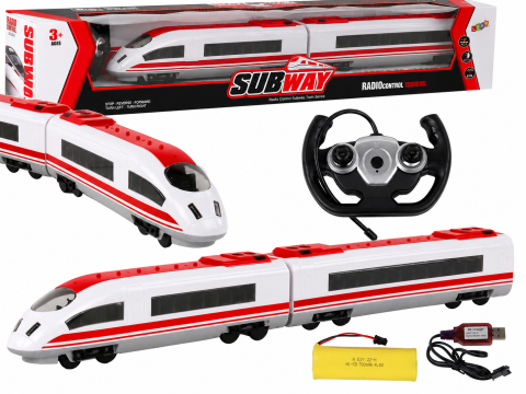 Jucarii cu telecomanda (RC) - Trenulet cu telecomanda si lumini 65 cm, 3 ani+
