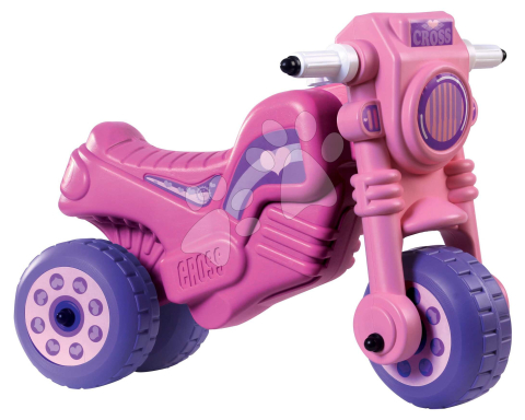 Tricicleta fara pedale CROSS roz pentru copii tip ride-on [3]