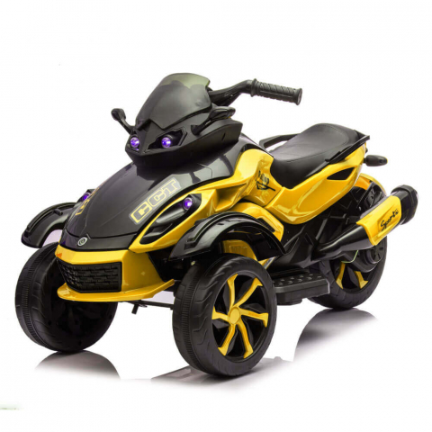 Trike electric copii XB1078 – 2 Motoare 12V, MP3, Lumini LED [0]