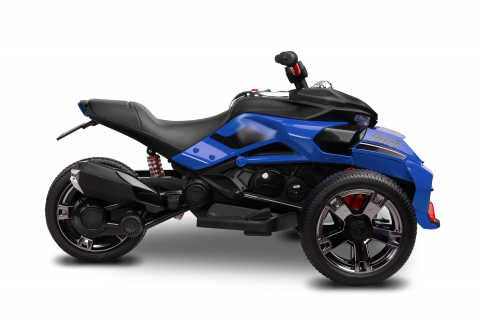 Trike electric cu 2 motoare, panou multimedia cu USB si Bluetooth [8]