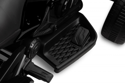 Trike electric cu 2 motoare, panou multimedia cu USB si Bluetooth, NEGRU [10]