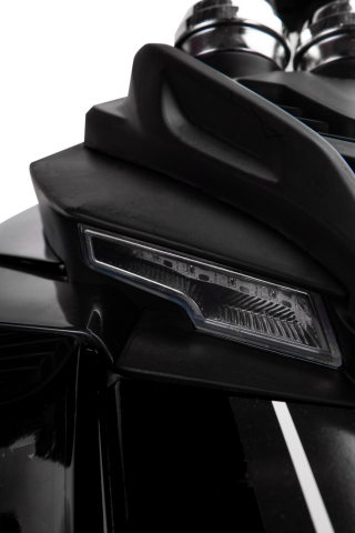 Trike electric cu 2 motoare, panou multimedia cu USB si Bluetooth, NEGRU [9]