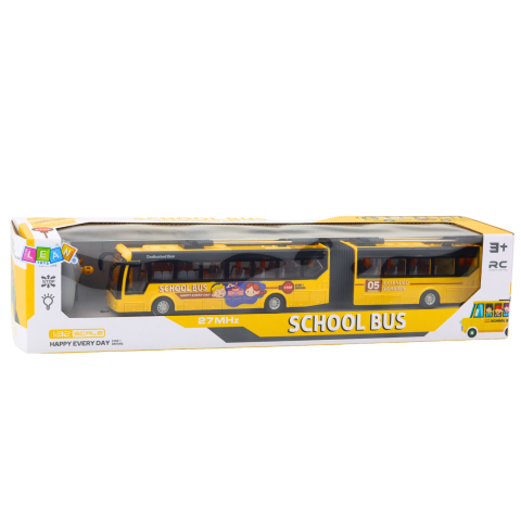 Troleibuz cu telecomanda articulat School Bus 1:32, 3 ani+ [4]