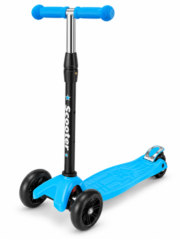 Trotineta copii Scooter 500A, albastra, roti PU, frana spate, max. 40 kg, 3 ani+ [1]