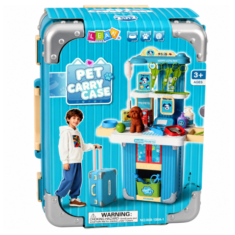 Geanta Veterinar Troller LEAN Toys cu Accesorii Ingrijire Catel Albastru 3 ani+ [3]