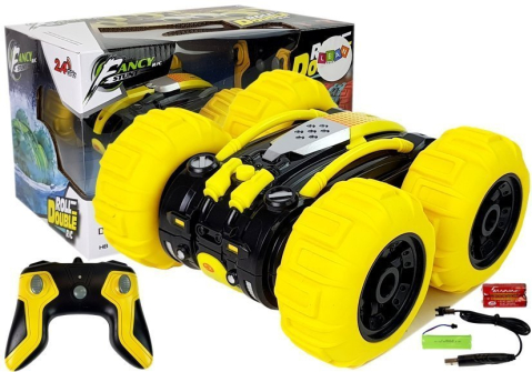 Jucarii cu telecomanda (RC) - Vehicul amfibiu cu telecomanda 1:24 Galben, 6 ani+