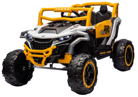 Vehicul electric M1 Alb/Galben, tracțiune 4x4, Bluetooth [1]