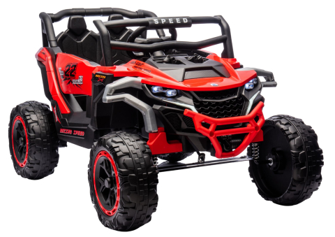 Vehicule electrice copii - Vehicul electric M1 Roșu, tracțiune 4x4, Bluetooth